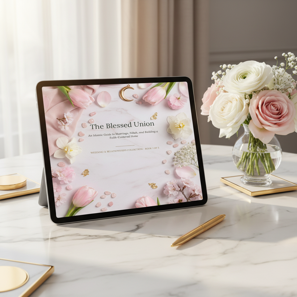 1. The Blessed Union — Tablet Desk Mockup