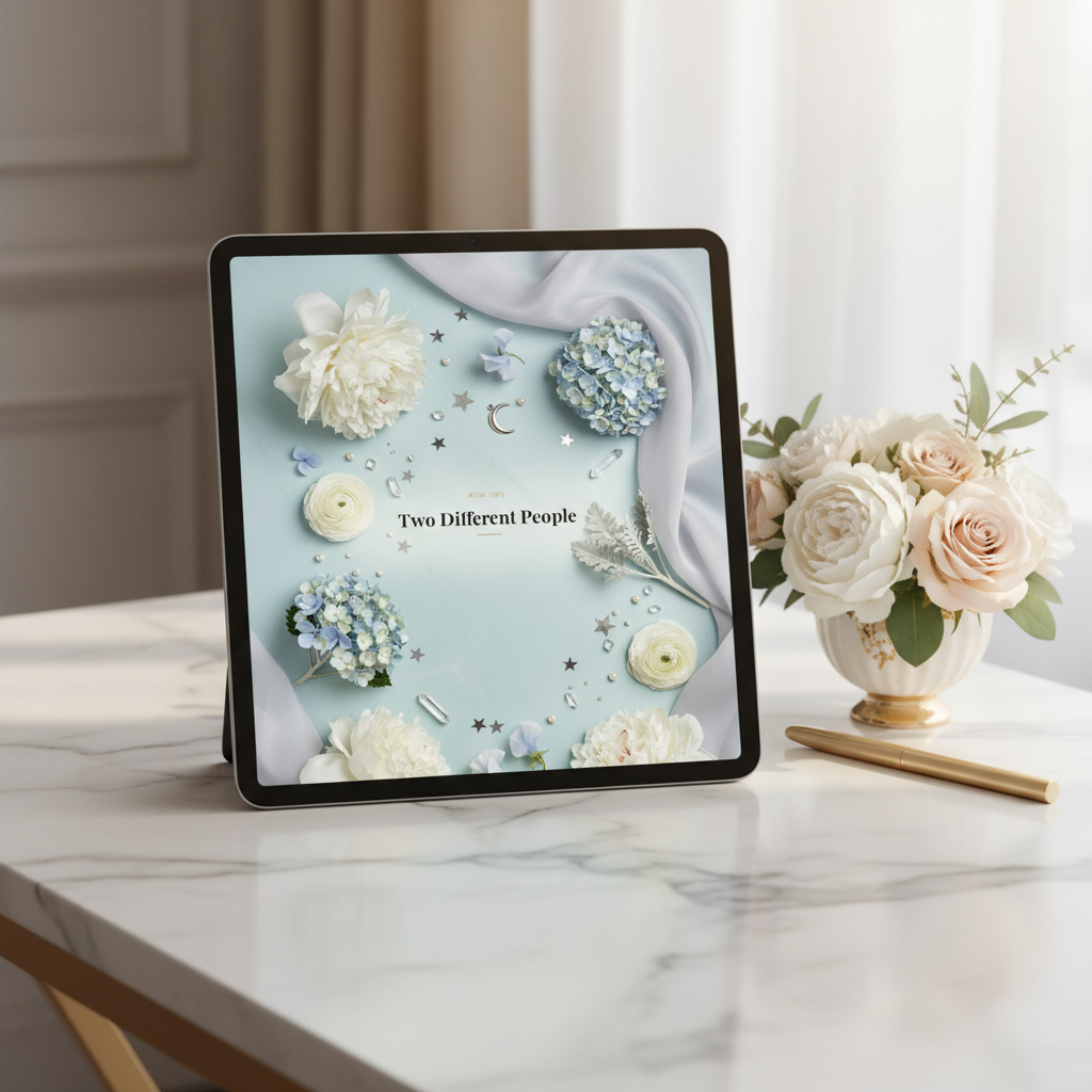 11. Two Different People — Tablet Desk Mockup