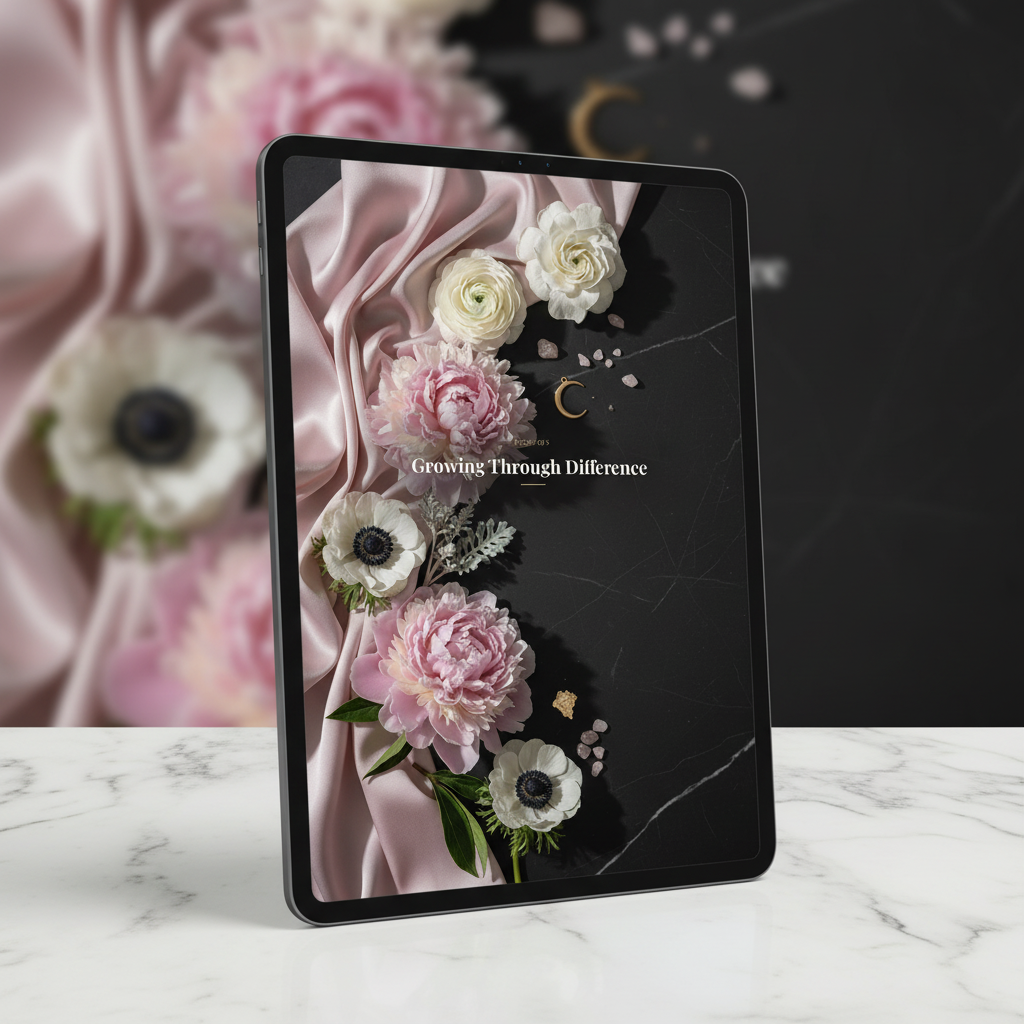 14. Growing Through Difference — Tablet Mockup