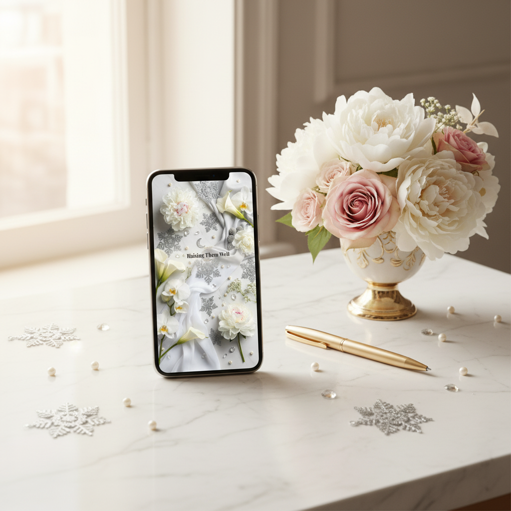 16. Raising Them Well — Mobile Desk Mockup
