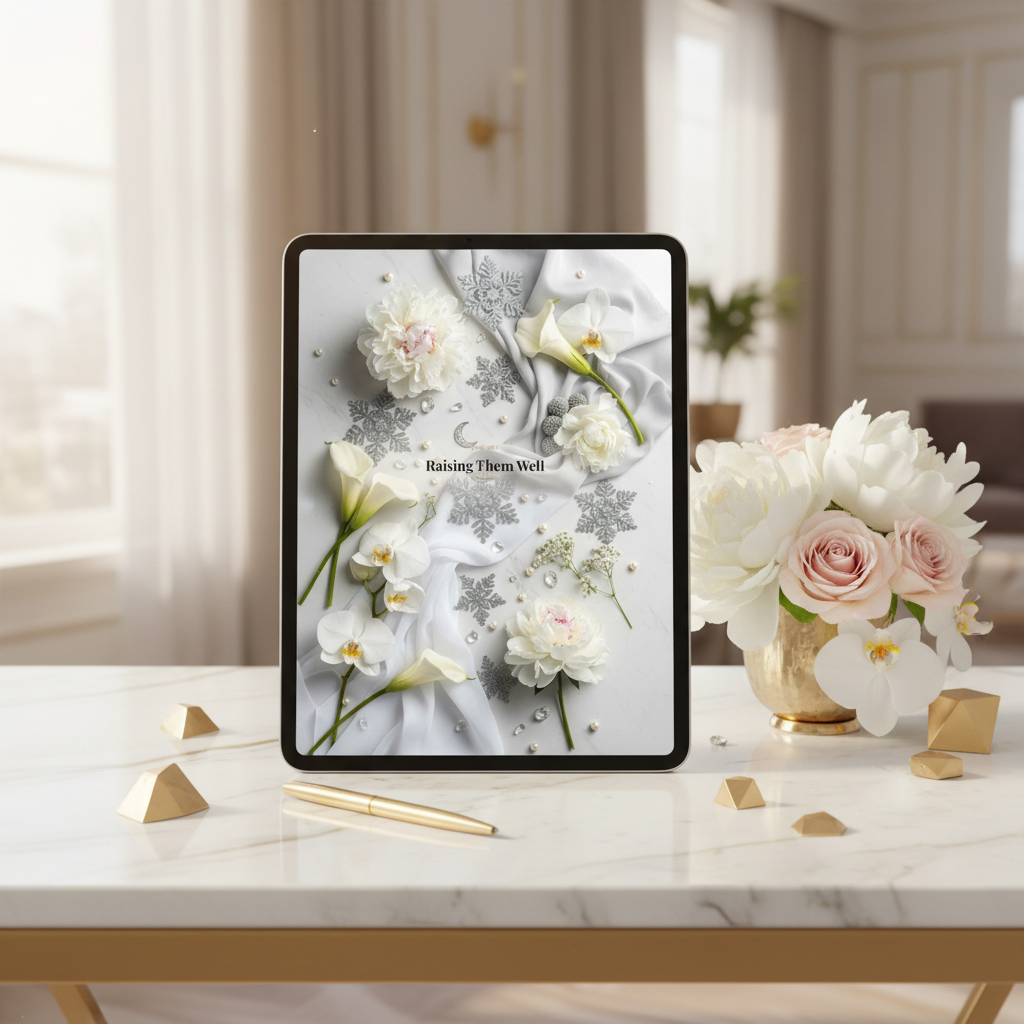 16. Raising Them Well — Tablet Desk Mockup