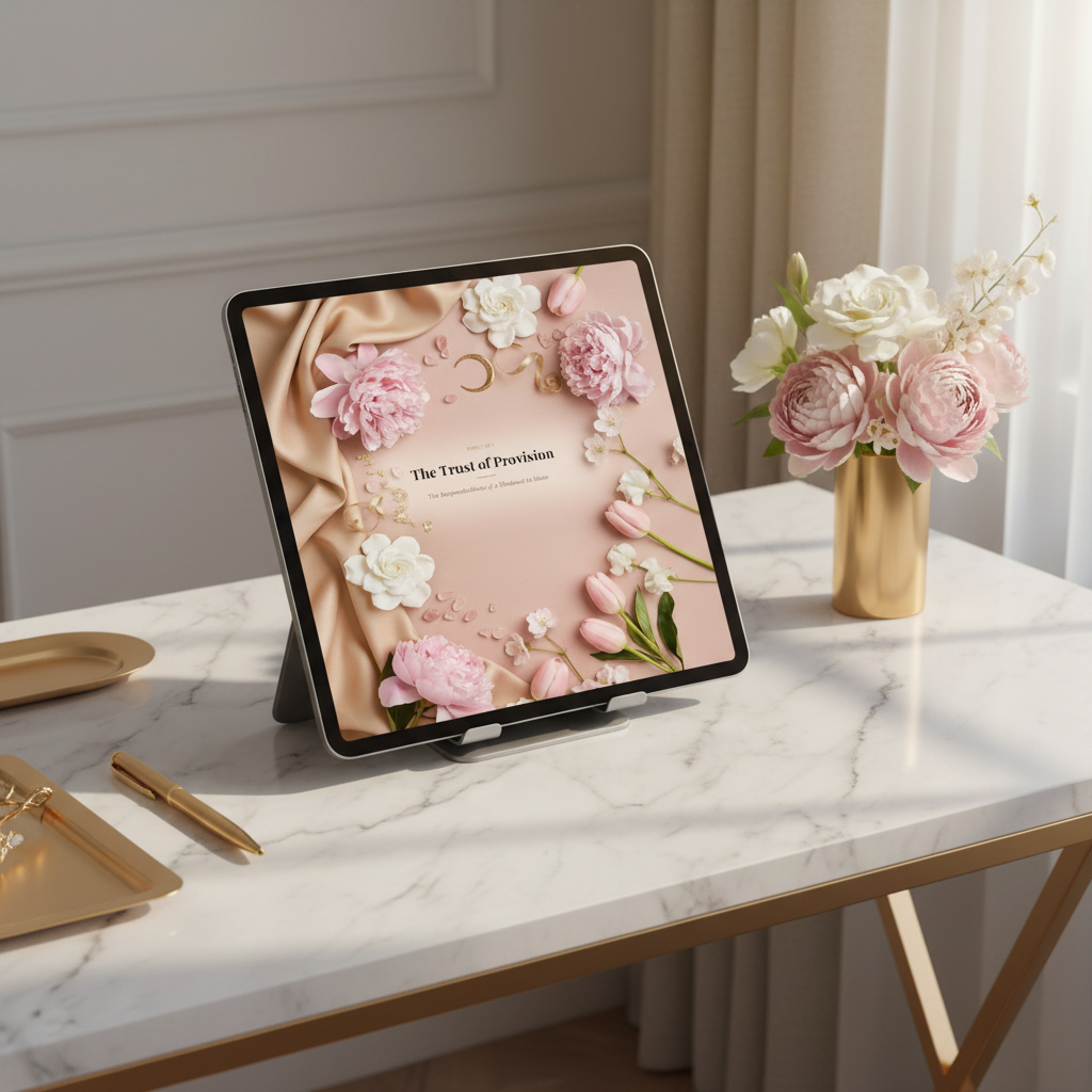 19. The Trust of Provision — Tablet Desk Mockup