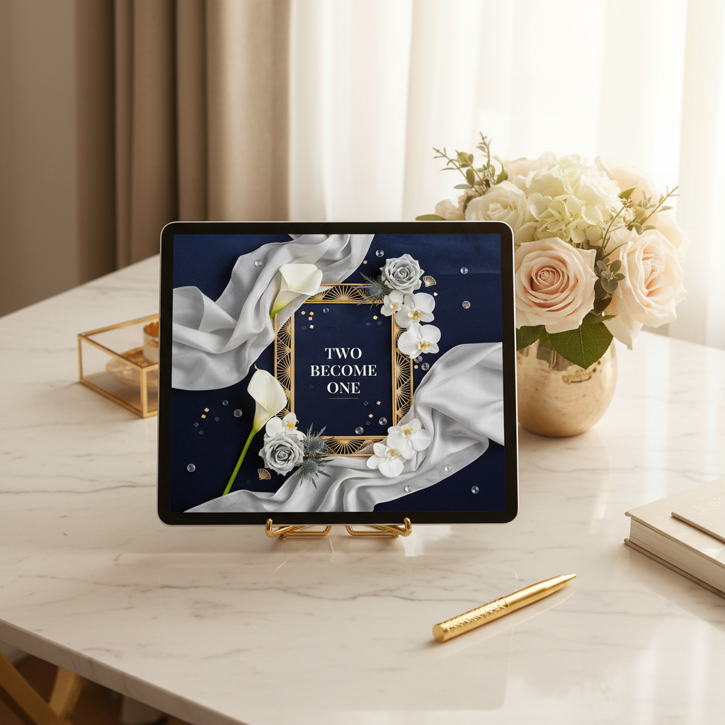 2. Two Become One — Tablet Desk Mockup