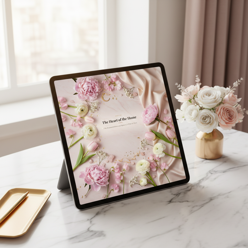 20. The Heart of the Home — Tablet Desk Mockup