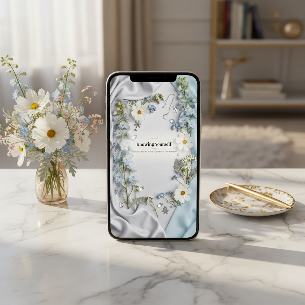 24. Knowing Yourself — Mobile Desk Mockup