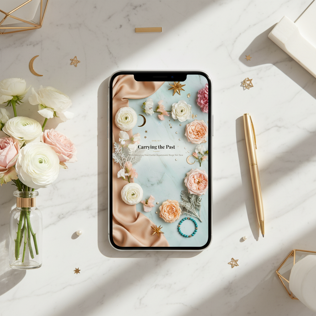 25. Carrying The Past — Mobile Desk Mockup