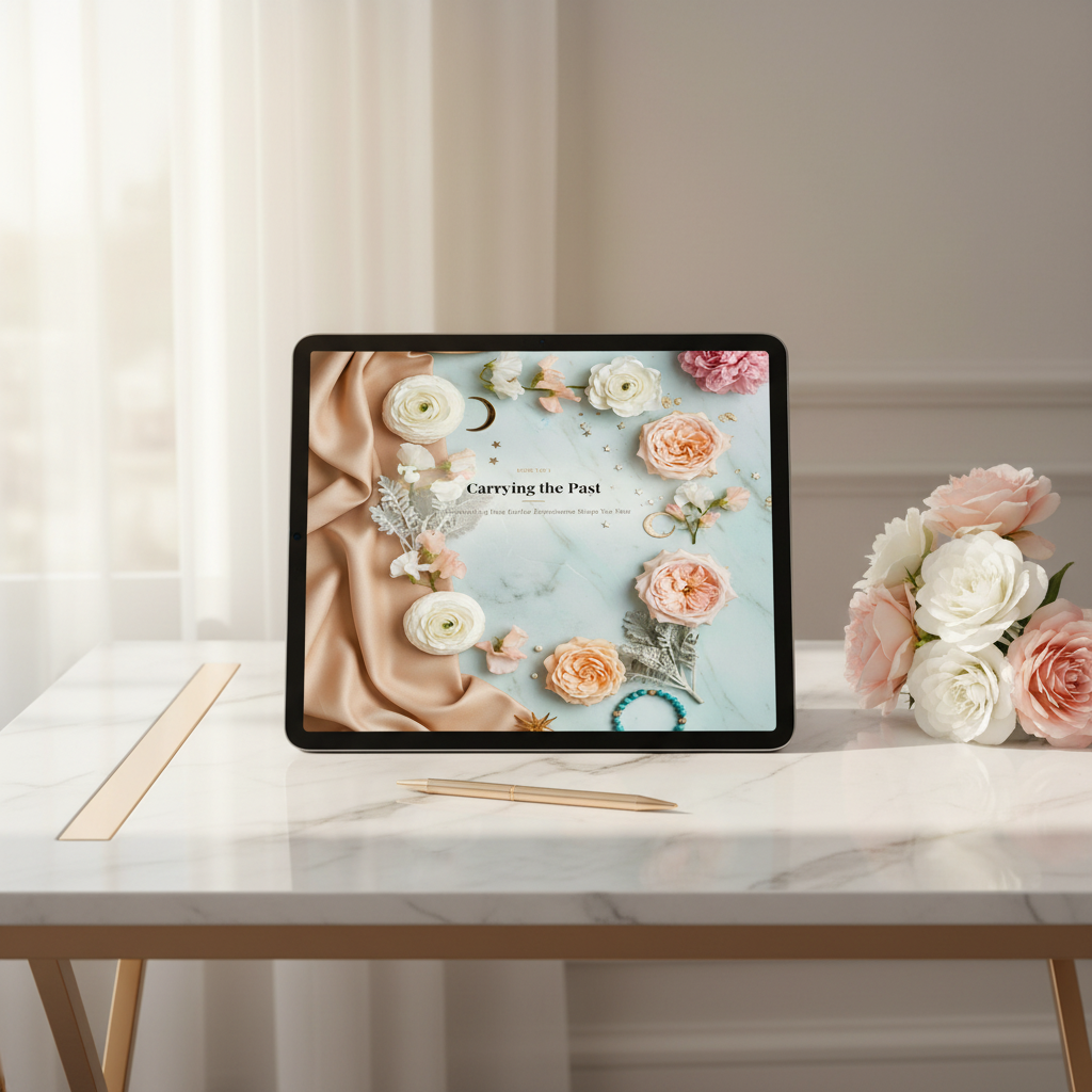 25. Carrying The Past — Tablet Desk Mockup