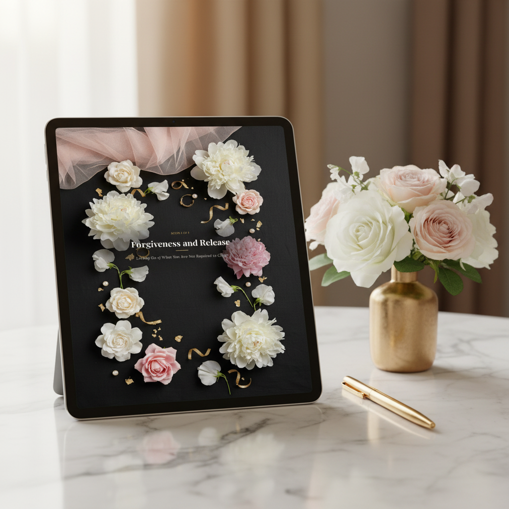 27. Forgiveness and Release — Tablet Desk Mockup