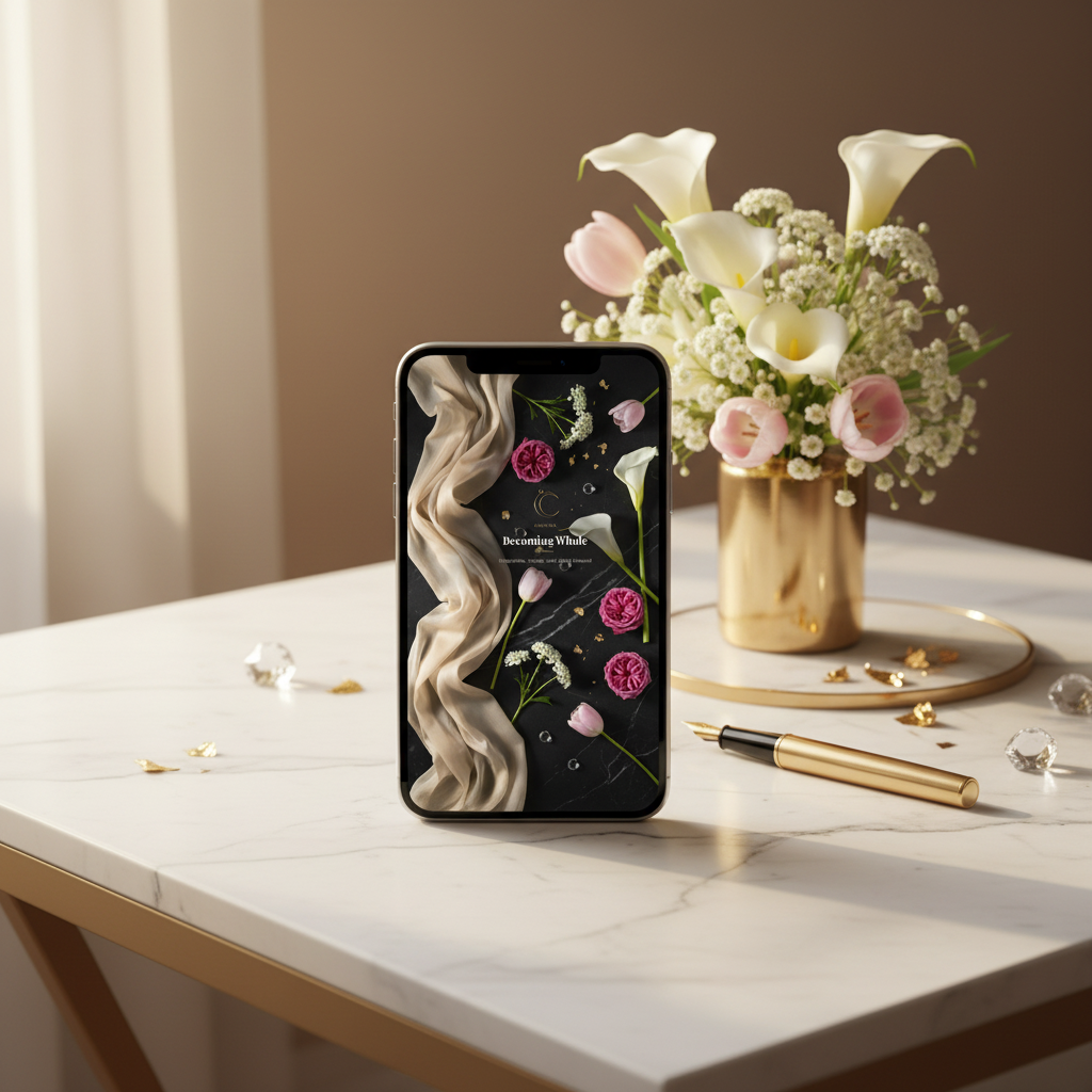 28. Becoming Whole — Mobile Desk Mockup