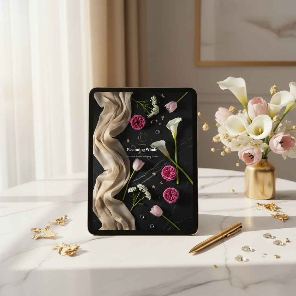 28. Becoming Whole — Tablet Desk Mockup