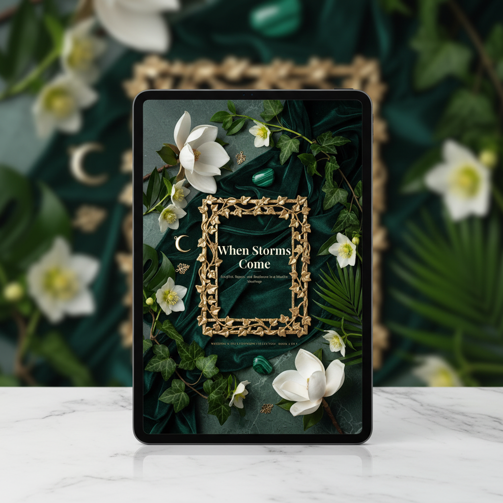 4. When Storms Come — Tablet Mockup
