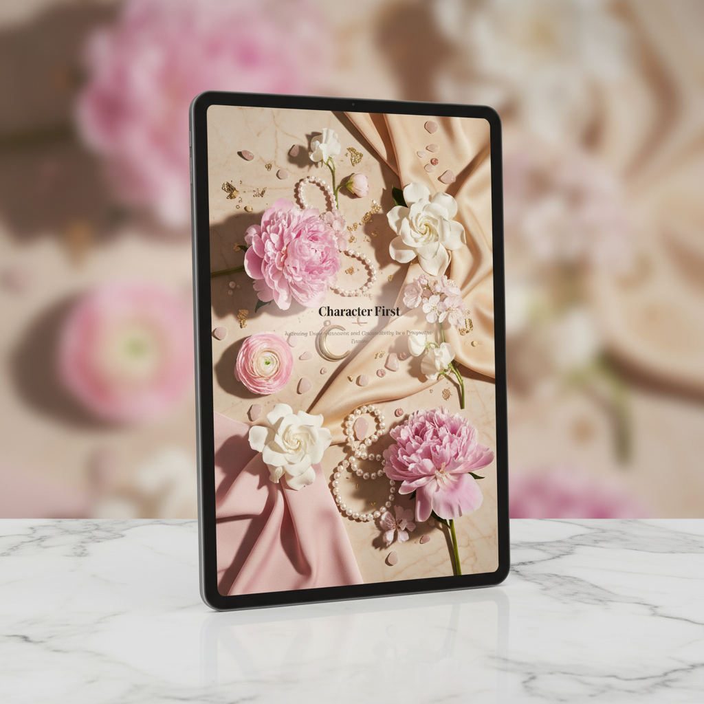 8. Character First — Tablet Mockup