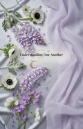 Understanding One Another ebook cover — silver lavender floral design