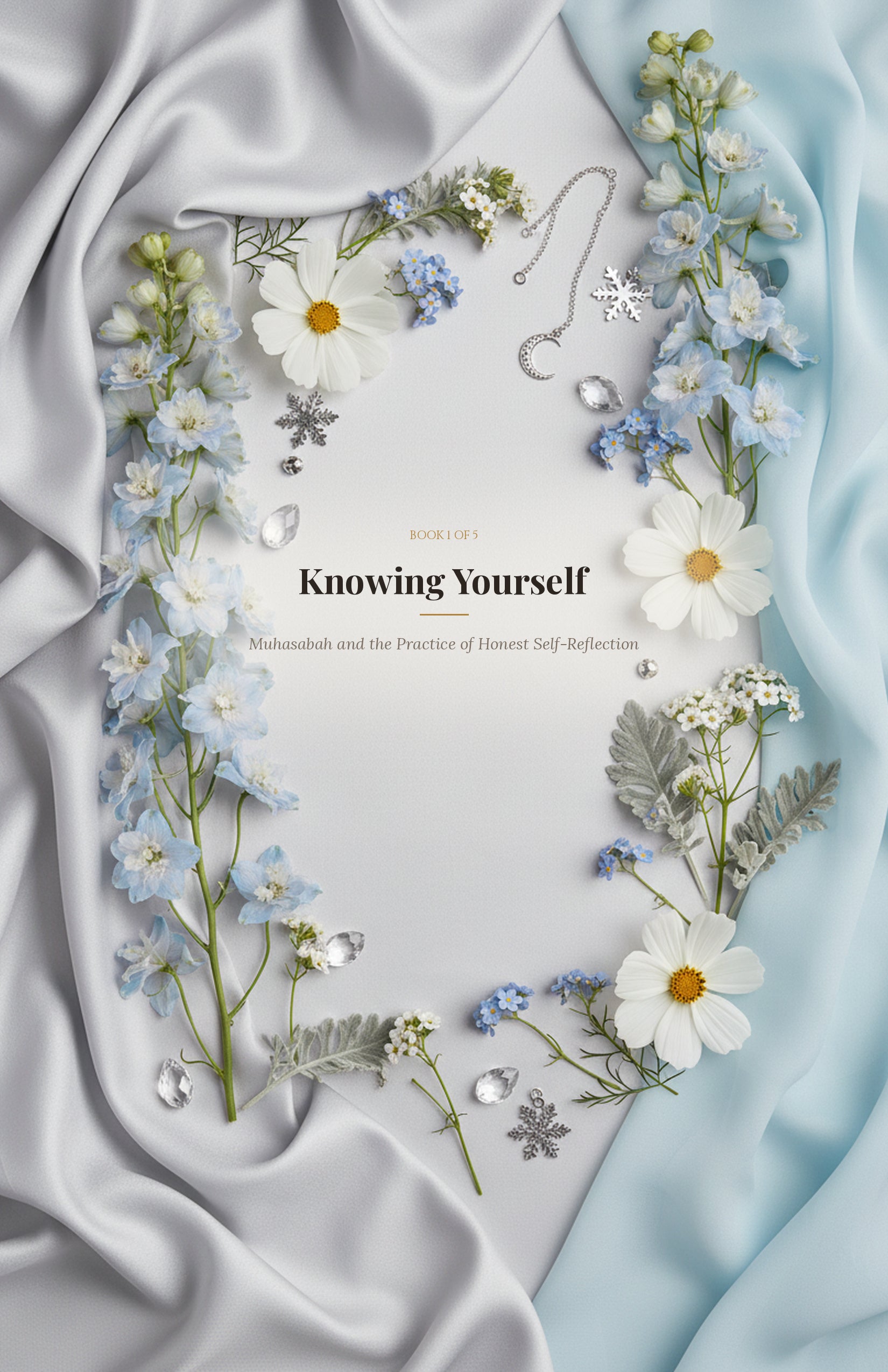 Knowing Yourself — Islamic ebook cover, floral design