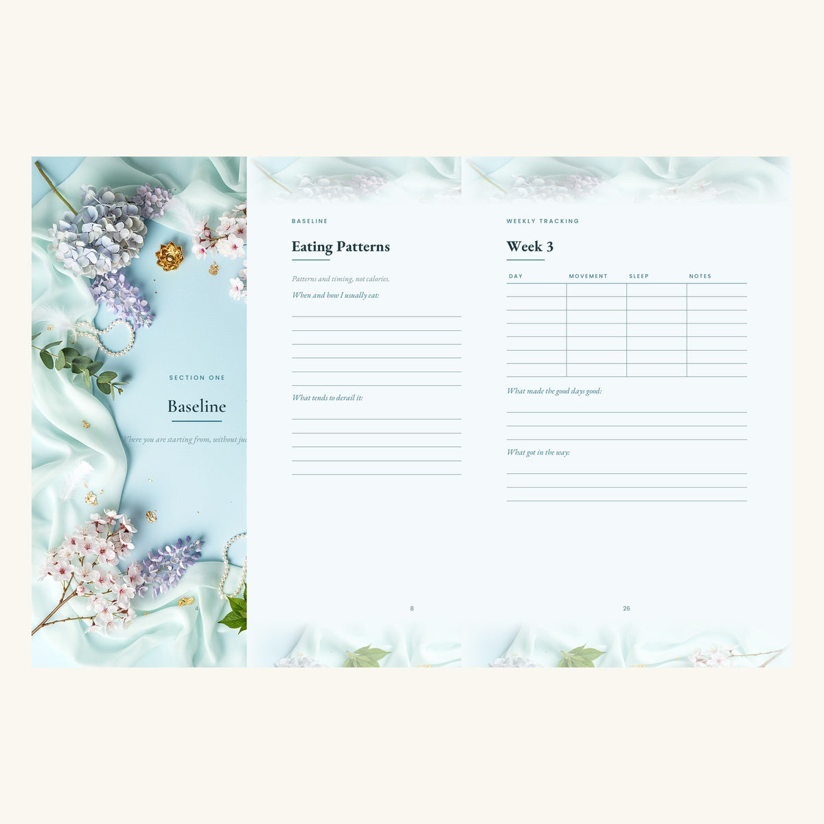 The Body You Were Given — Health Goals Journal | 50-Page Printable PDF - AakhiraHub