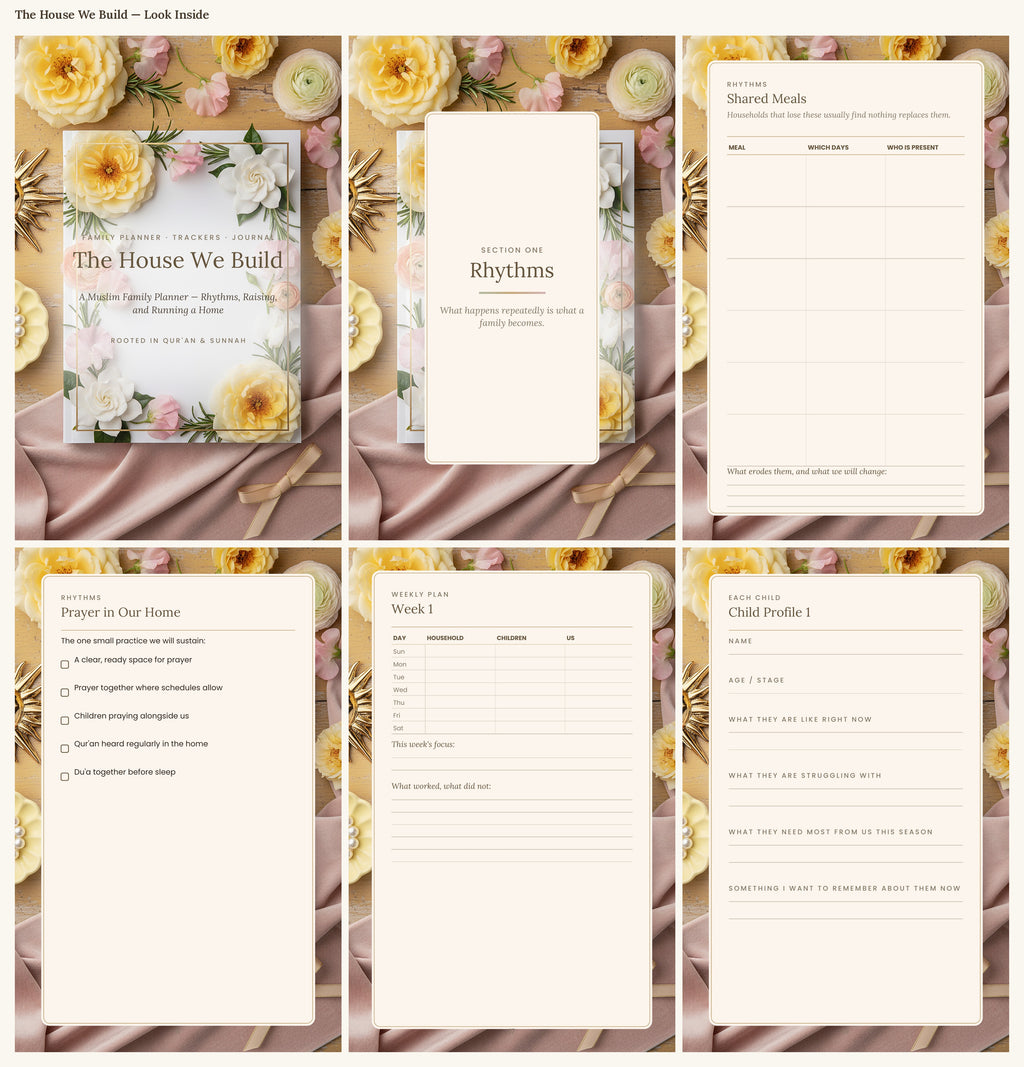 The House We Build — Muslim Family Planner | 100-Page Printable PDF