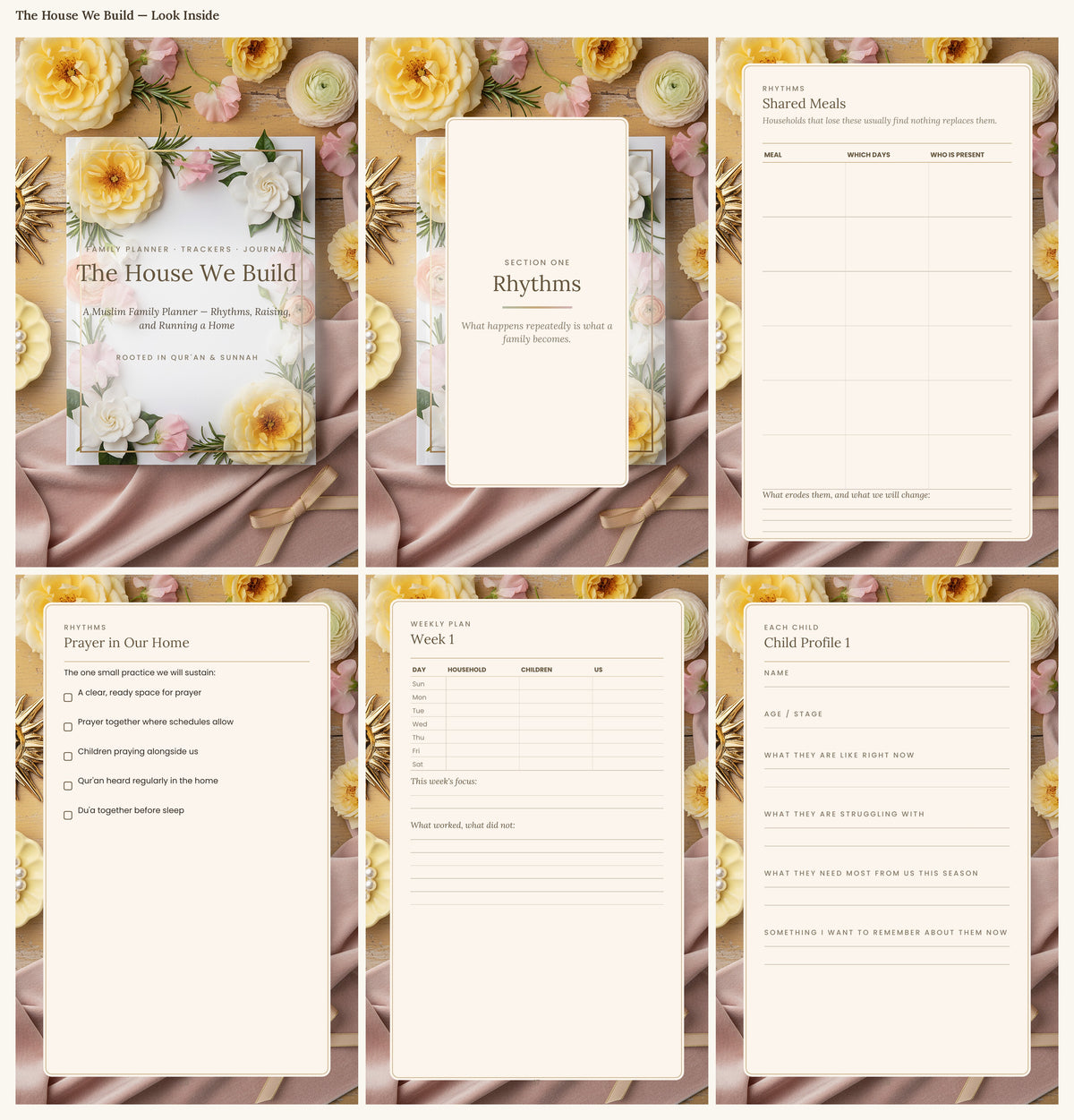 The House We Build — Muslim Family Planner | 100-Page Printable PDF