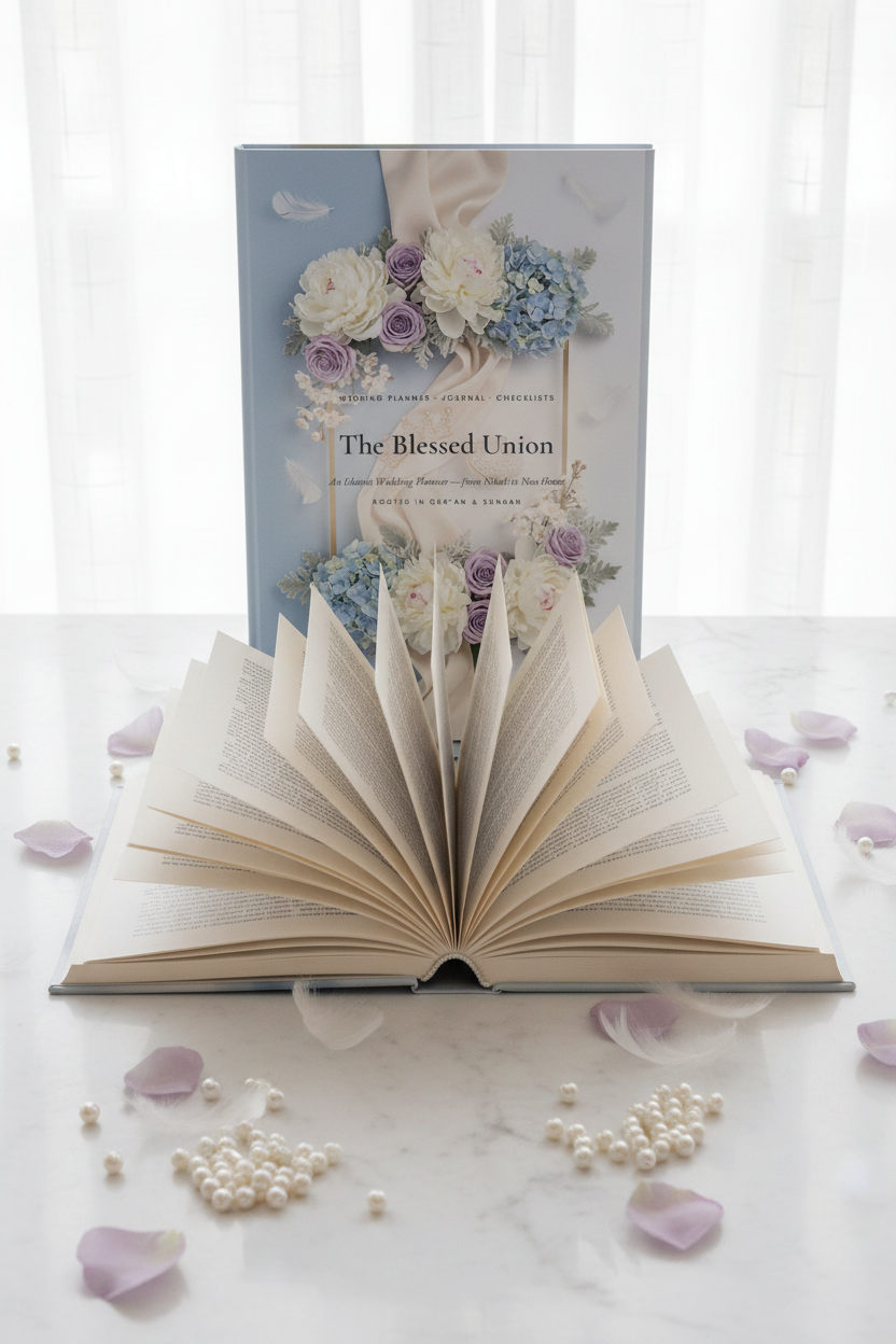 Blessed Union Wedding Planner 6 — Open Pages Fanned