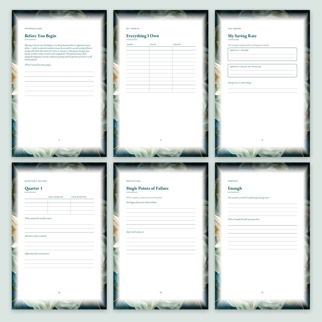 Build and Keep — Wealth & Net Worth Journal | 50-Page Printable PDF - AakhiraHub