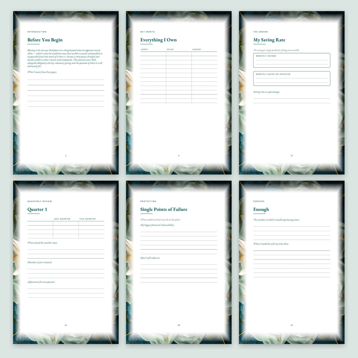 Build and Keep — Wealth & Net Worth Journal | 50-Page Printable PDF - AakhiraHub