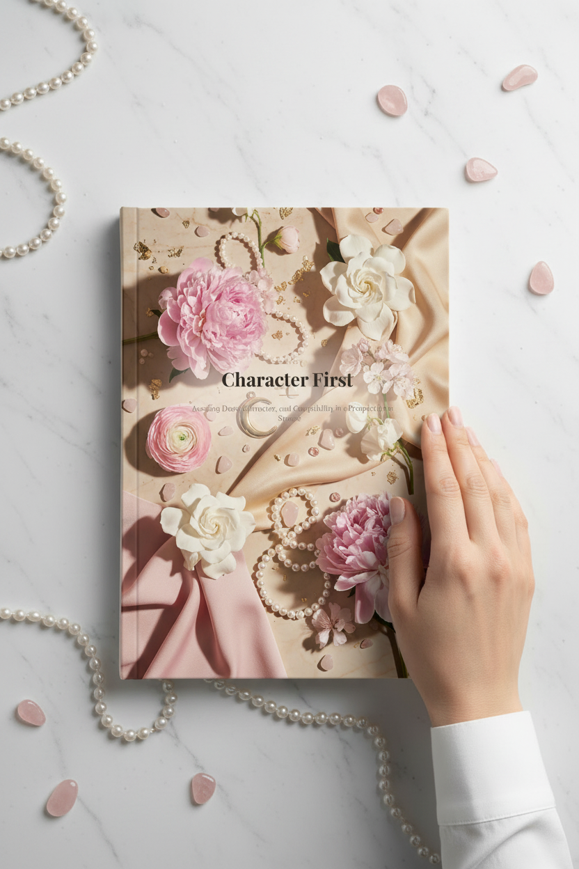 Character First 12 — Hand Resting on Cover