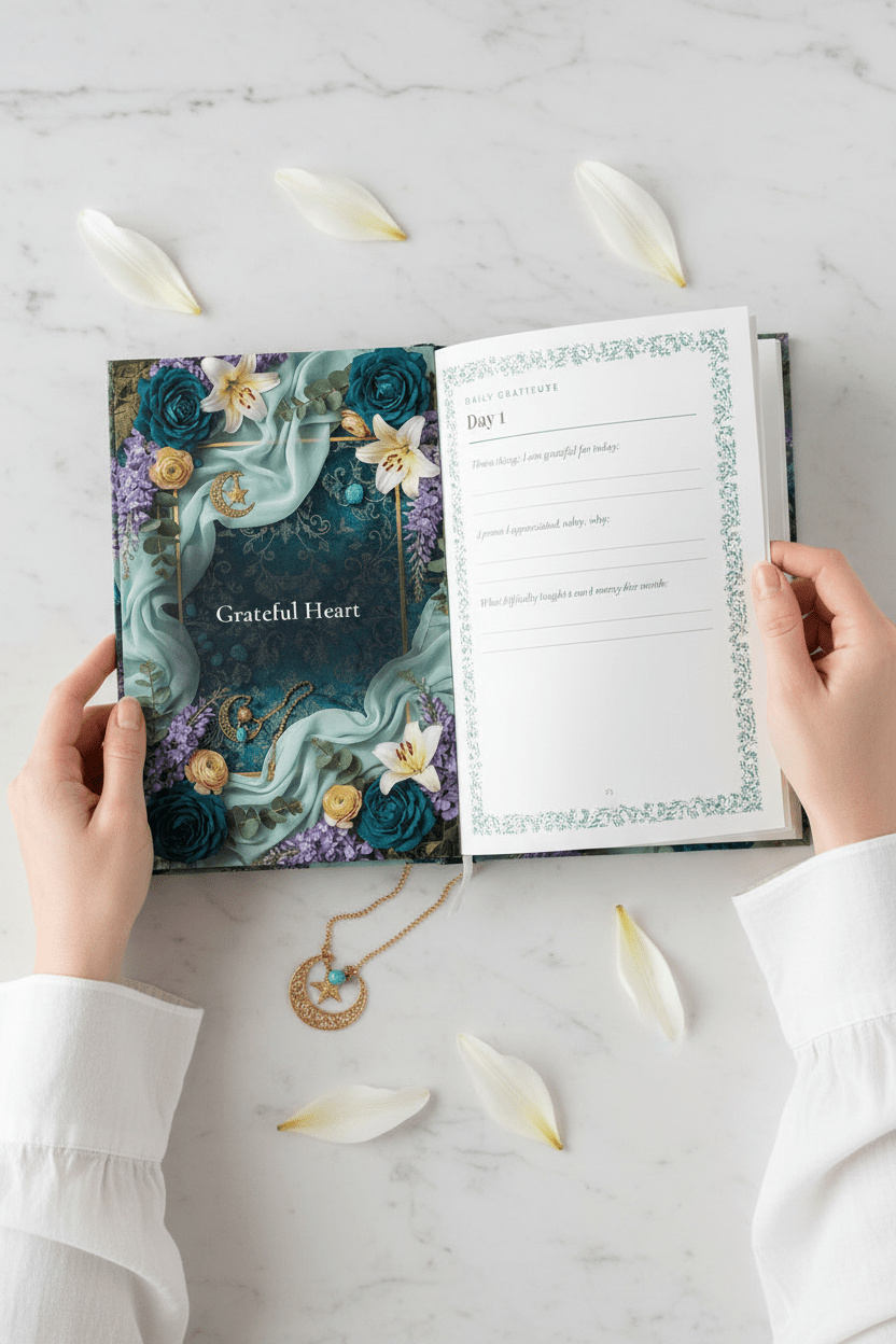 Grateful Heart — Gratitude & Du'a Journal | 81-Page Printable PDF - AakhiraHub