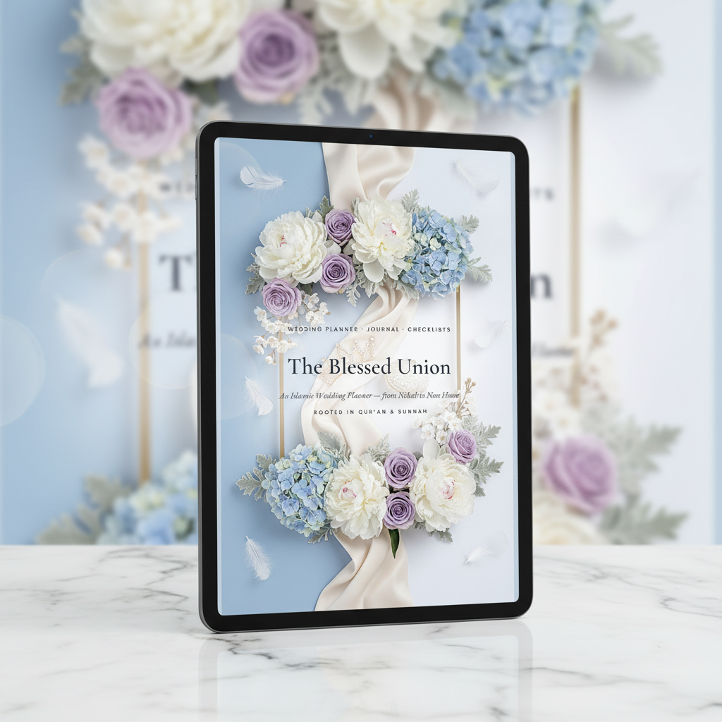 J1. The Blessed Union Wedding Planner — Tablet Mockup