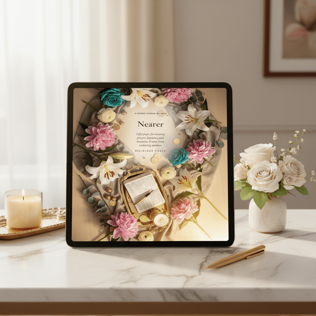 Nearer — Faith & Spiritual Growth Journal | 50-Page Printable PDF - AakhiraHub