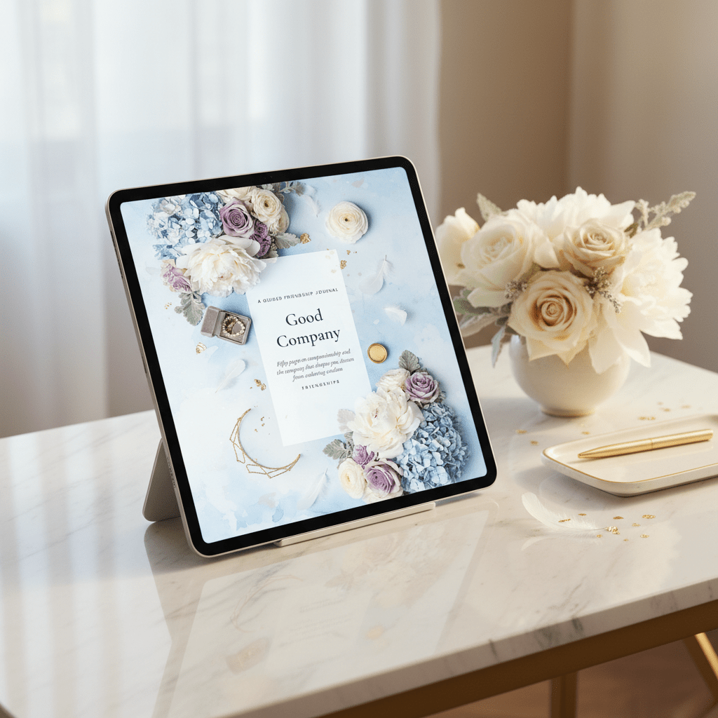 Good Company — Friendship Journal | 50-Page Printable PDF - AakhiraHub