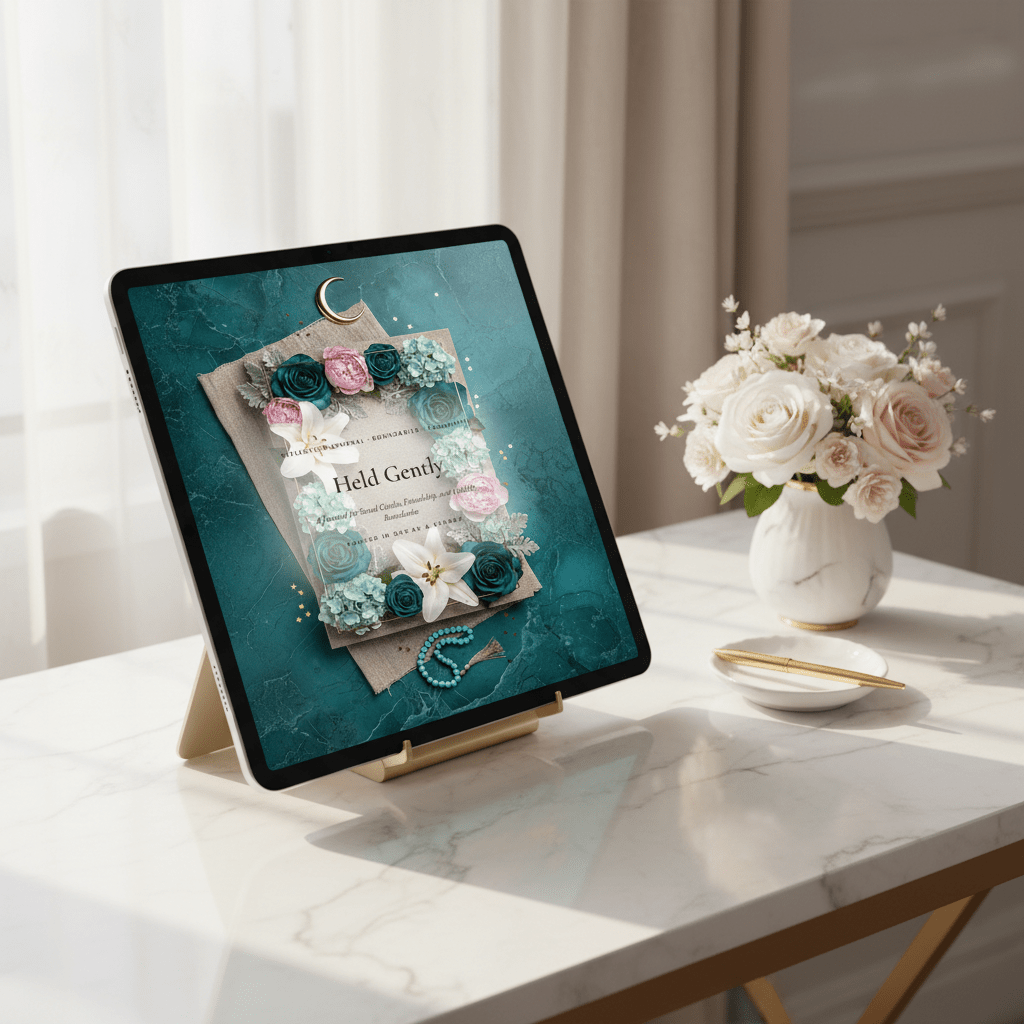 Held Gently — Social Boundaries Journal | 77-Page Printable PDF - AakhiraHub