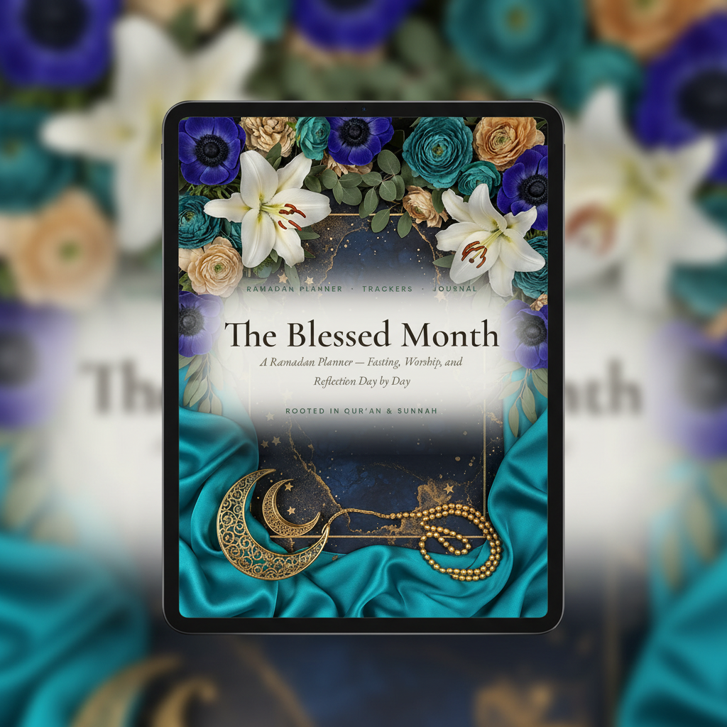 J7. The Blessed Month — Front-Facing Mockup