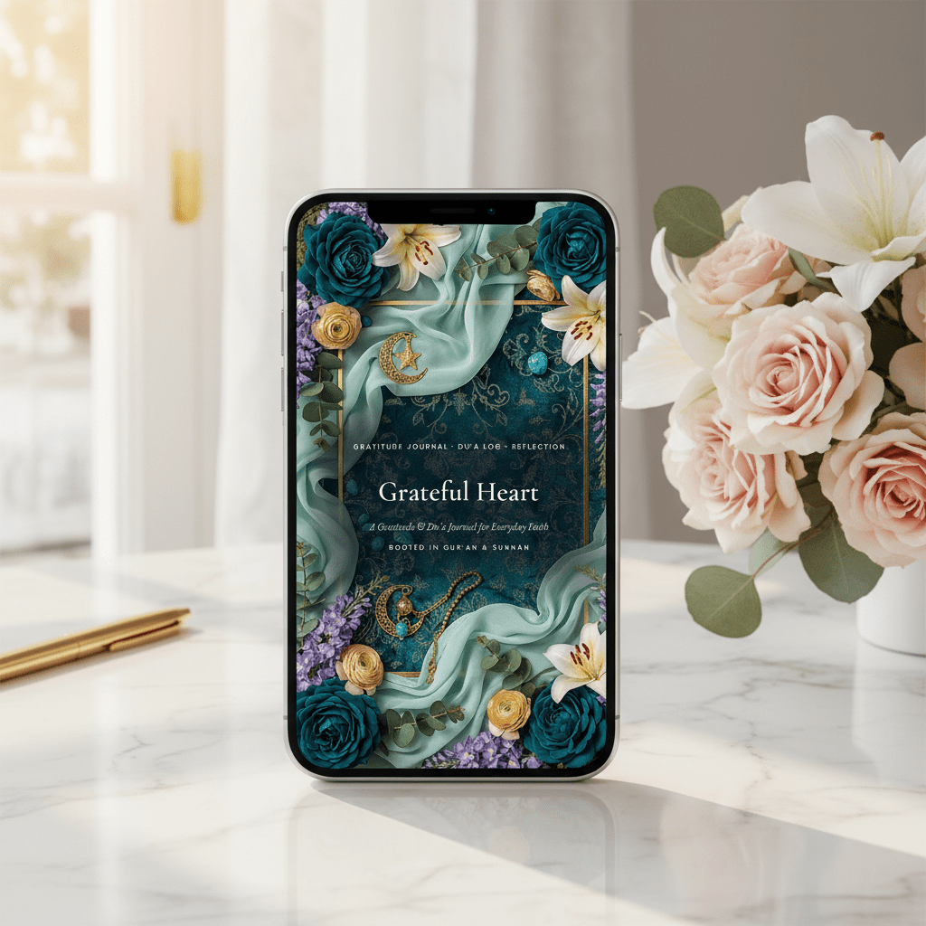 Grateful Heart — Gratitude & Du'a Journal | 81-Page Printable PDF - AakhiraHub