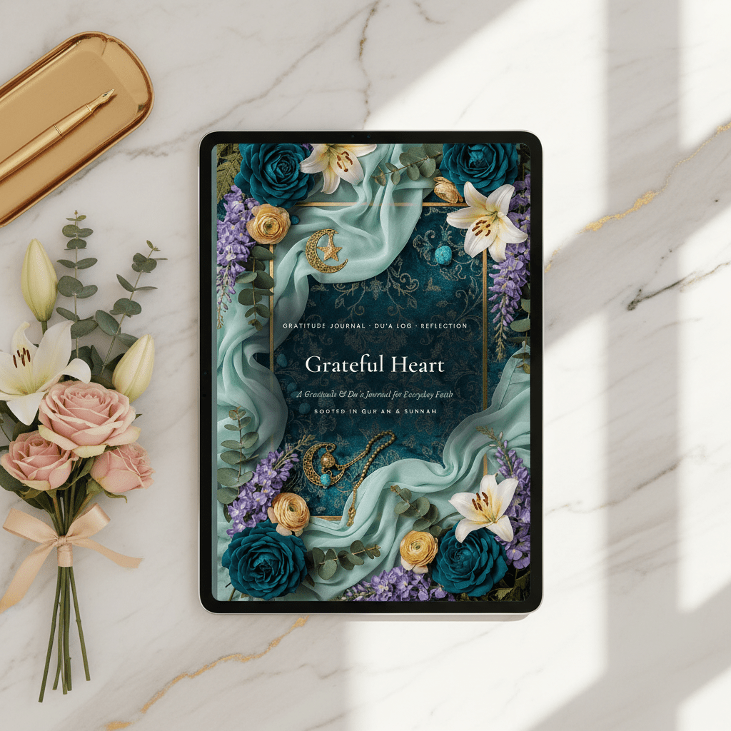 Grateful Heart — Gratitude & Du'a Journal | 81-Page Printable PDF - AakhiraHub