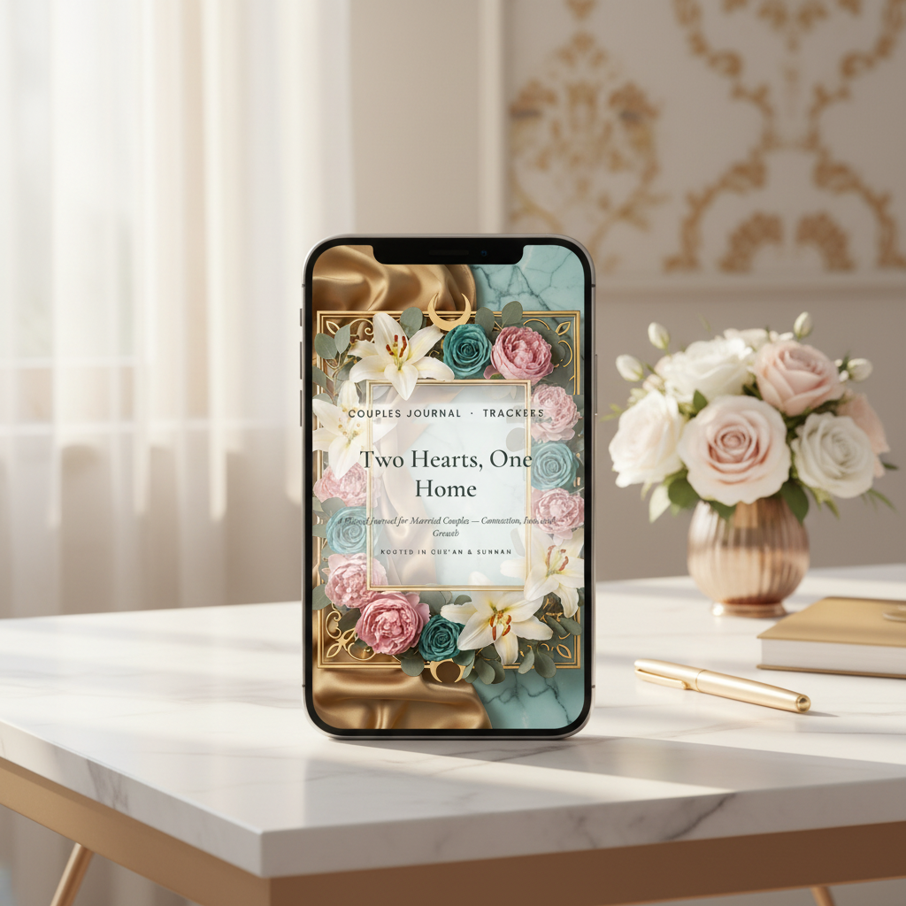 J9. Two Hearts One Home — Mobile Desk Mockup