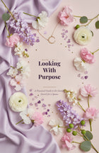 Looking With Purpose book cover — lavender and blush floral, Islamic spouse search ebook
