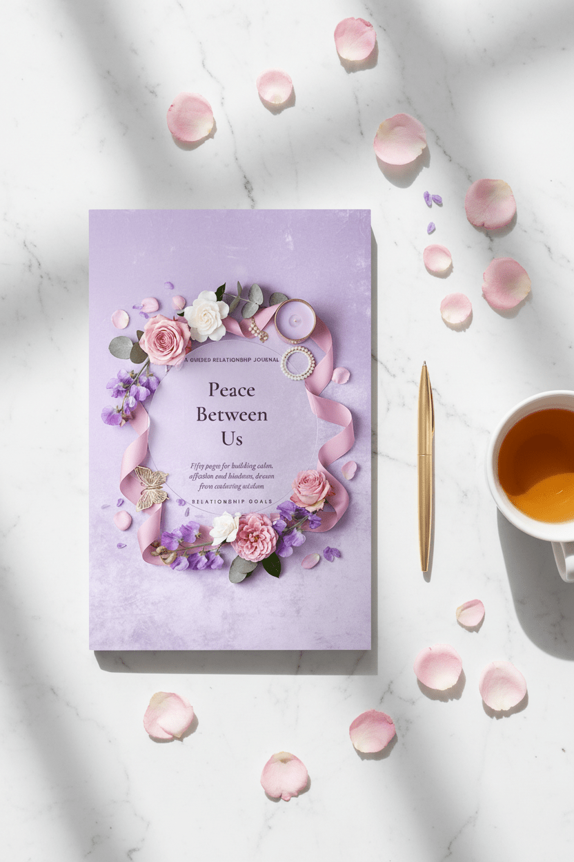 Peace Between Us — Relationship Journal for Couples | 50-Page Printable PDF - AakhiraHub
