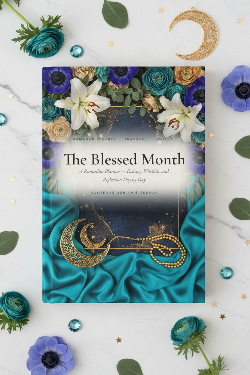 The Blessed Month 8 — Overhead Flat Lay