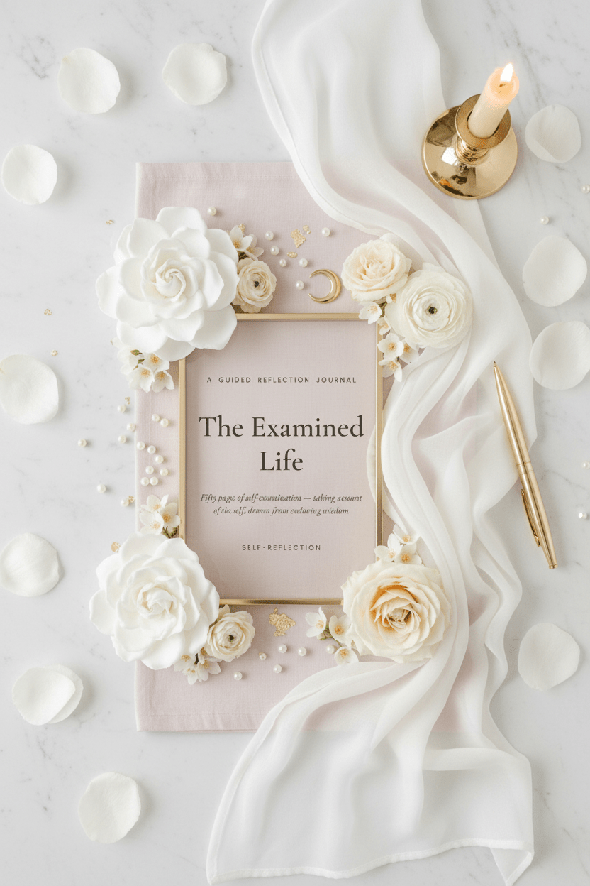 The Examined Life — Self-Reflection Journal | 50-Page Printable PDF - AakhiraHub