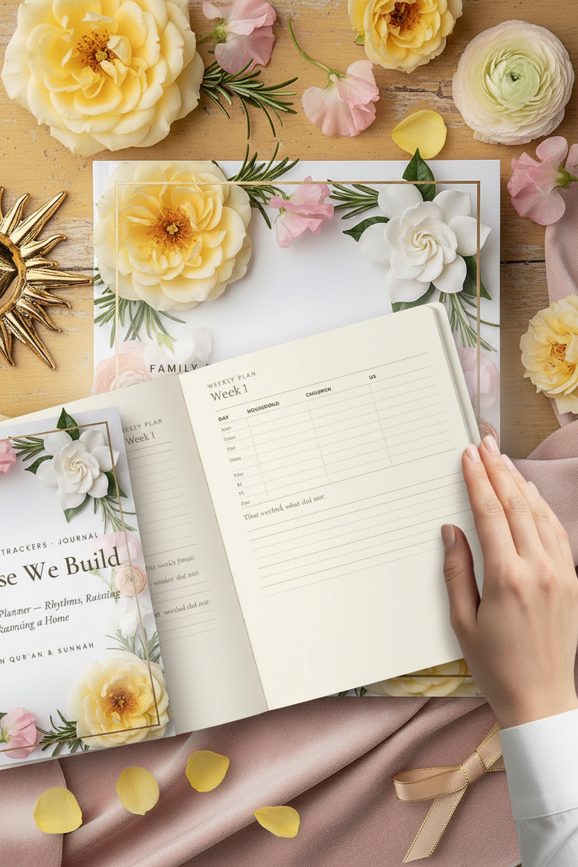 The House We Build 11 — Open Pages with Hand