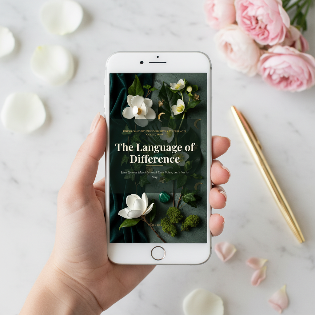The Language of Difference — Hand Holding Mobile Mockup