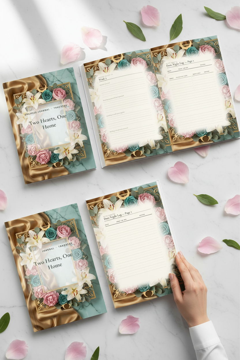 Two Hearts One Home 11 — Open Pages with Hand